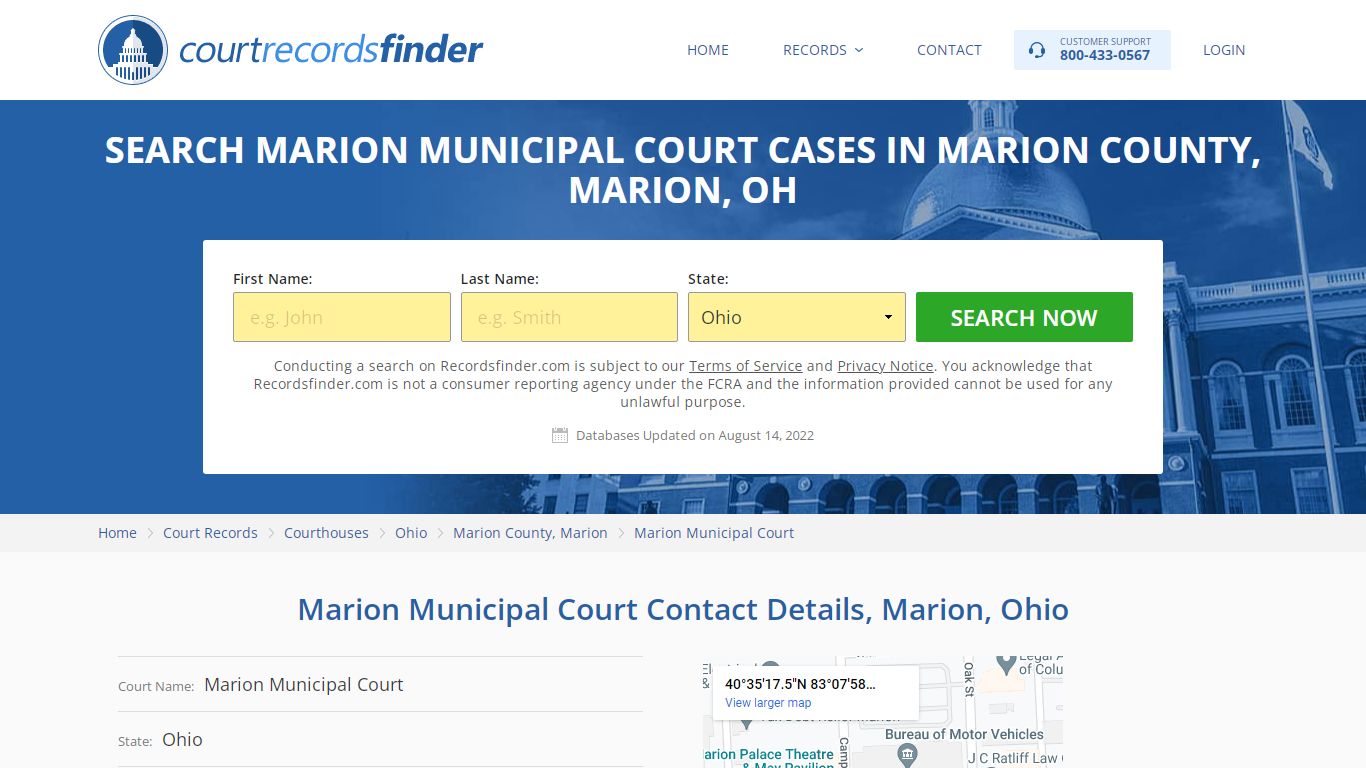 Marion Municipal Court Case Search - Marion County, OH ...